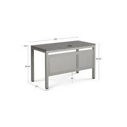 At Work Writing Desk with Modesty Panel - 48