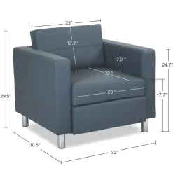 Atlantic Faux Leather Lounge Chair