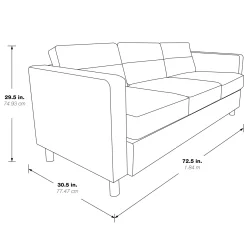 Atlantic Faux Leather Sofa