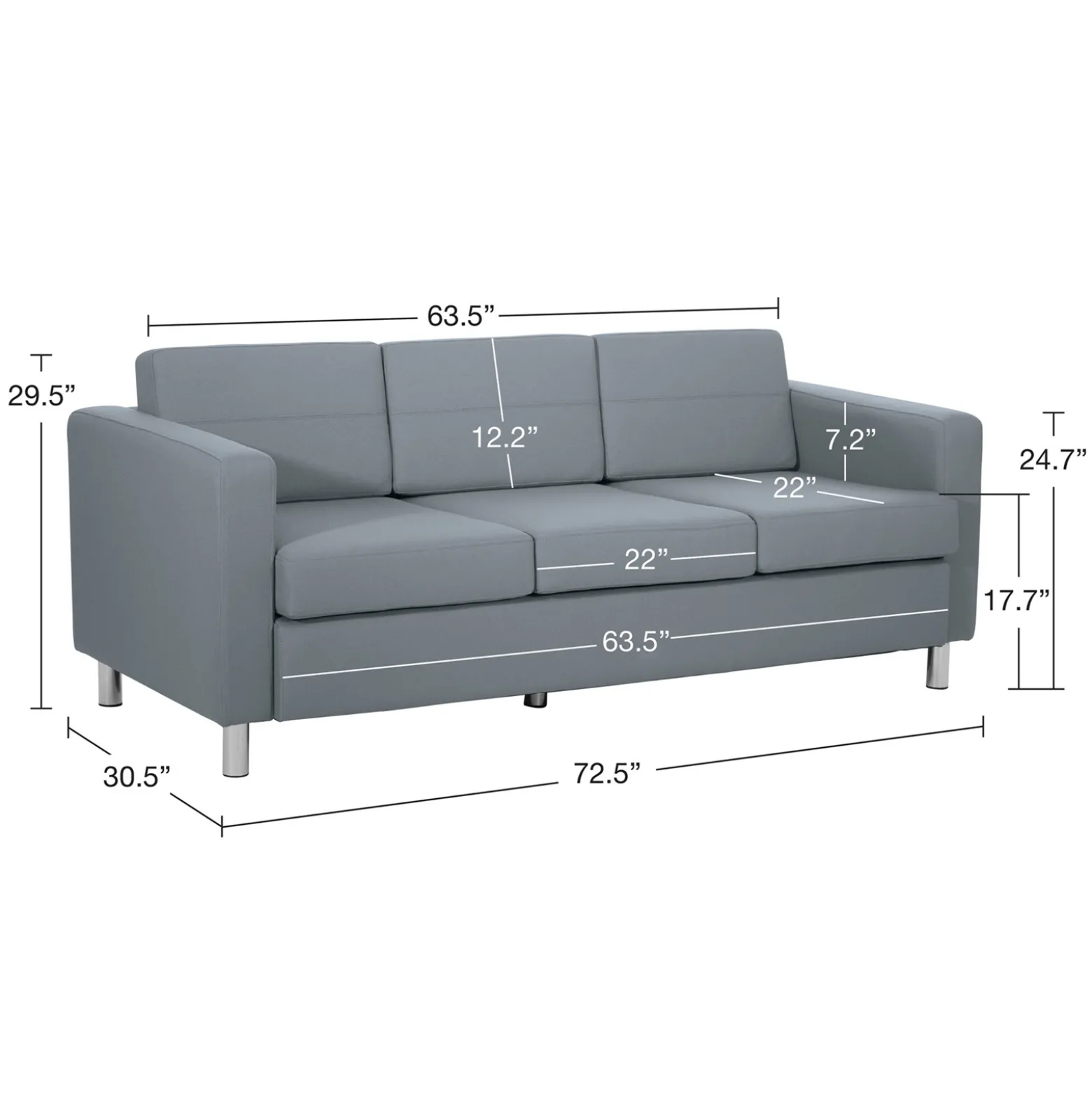 Atlantic Sofa in Designer Upholstery