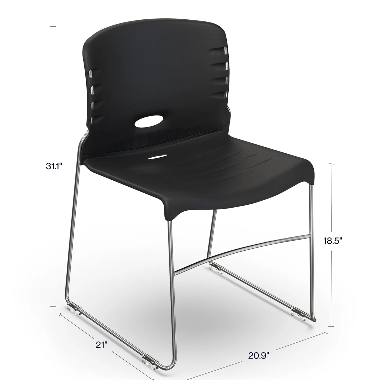 Atlas Sled Base Stacking Chair