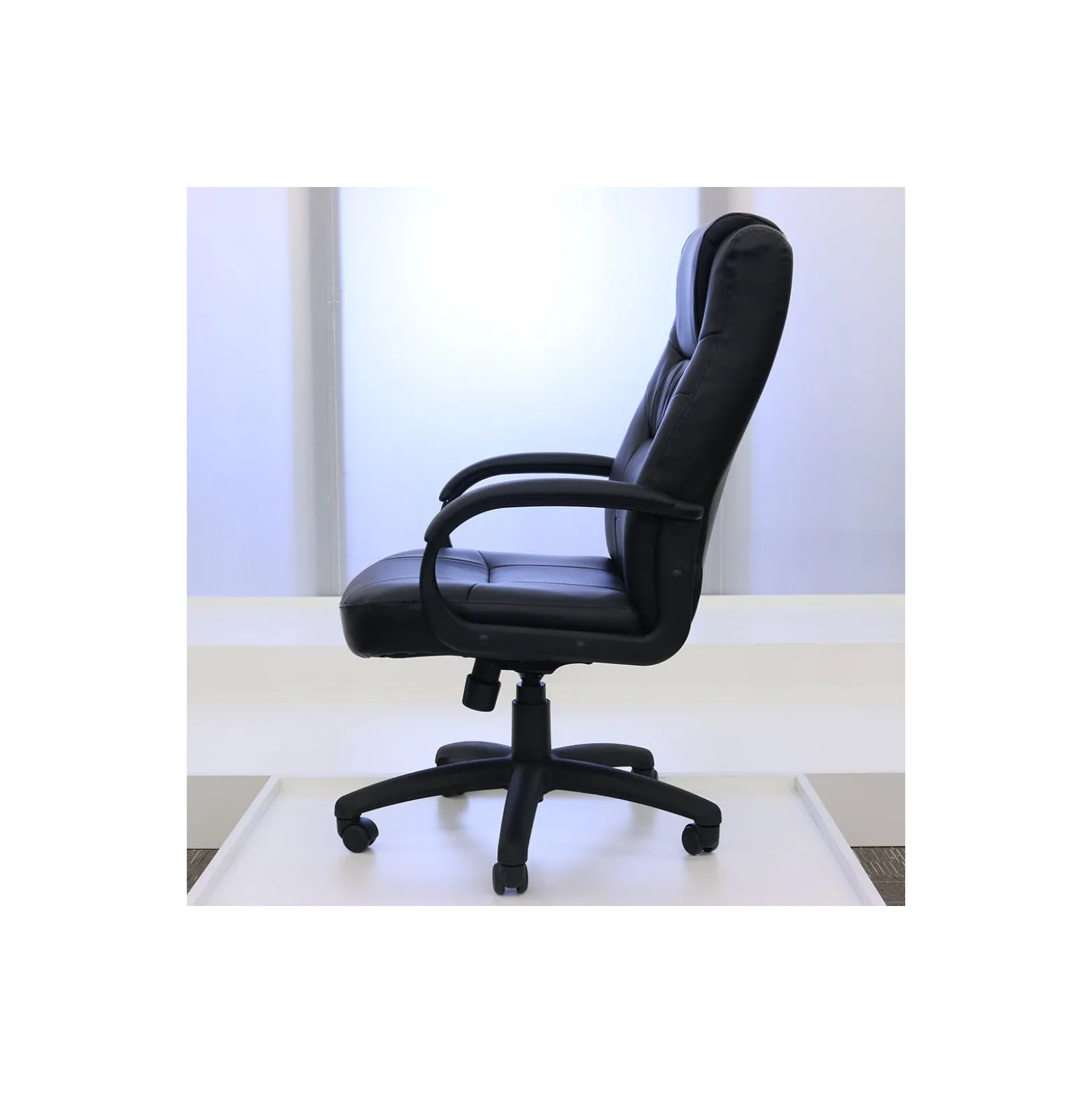 Austen High Back Bonded Leather Managers Chair with Adjustable Seat