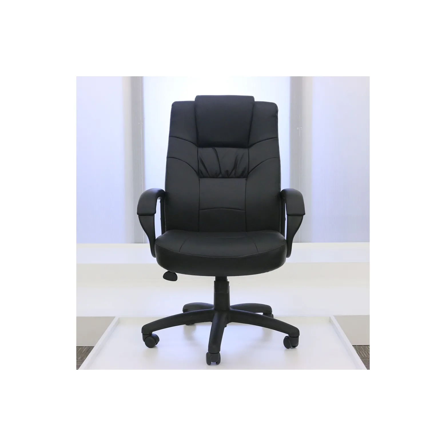 Austen High Back Bonded Leather Managers Chair with Adjustable Seat