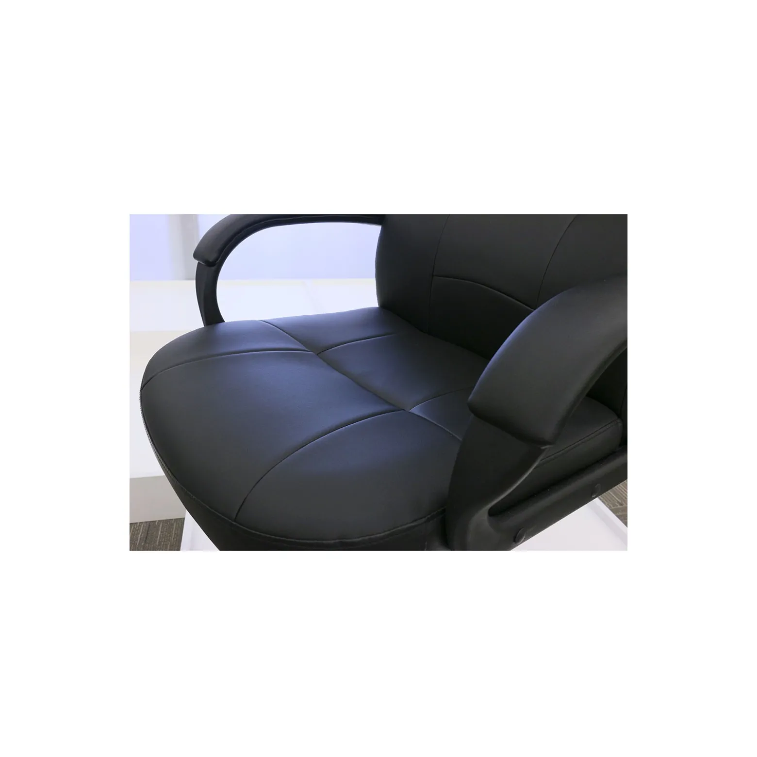 Austen High Back Bonded Leather Managers Chair with Adjustable Seat