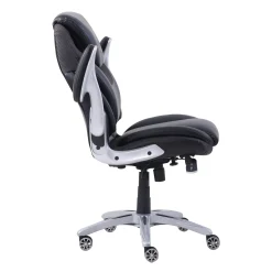 Avanti Faux Leather Executive Office Chair with Flip Arms