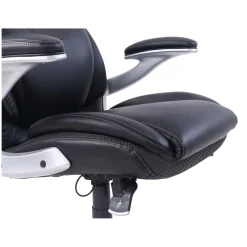 Avanti Faux Leather Executive Office Chair with Flip Arms