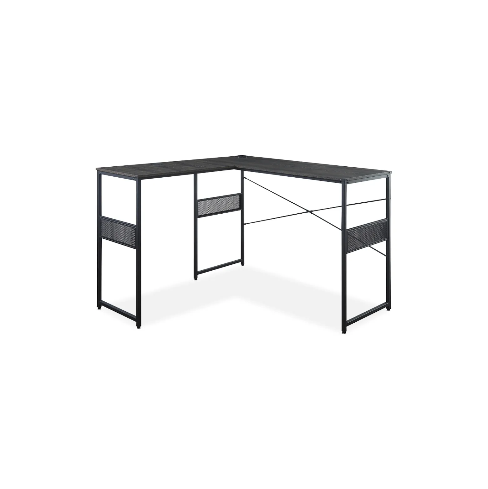 Axle 60"W Standing-Height L-Desk with Universal Return
