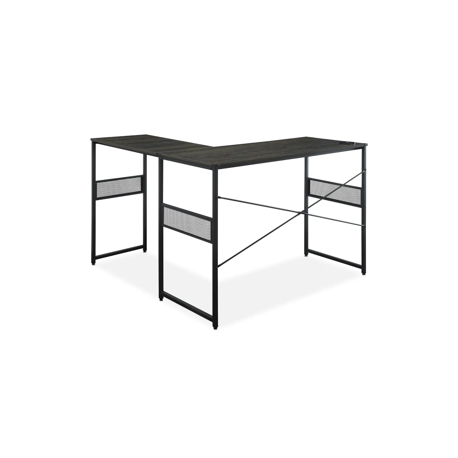 Axle 60"W Standing-Height L-Desk with Universal Return