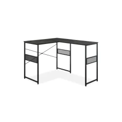 Axle 48"W Standing-Height L-Desk with Universal Return