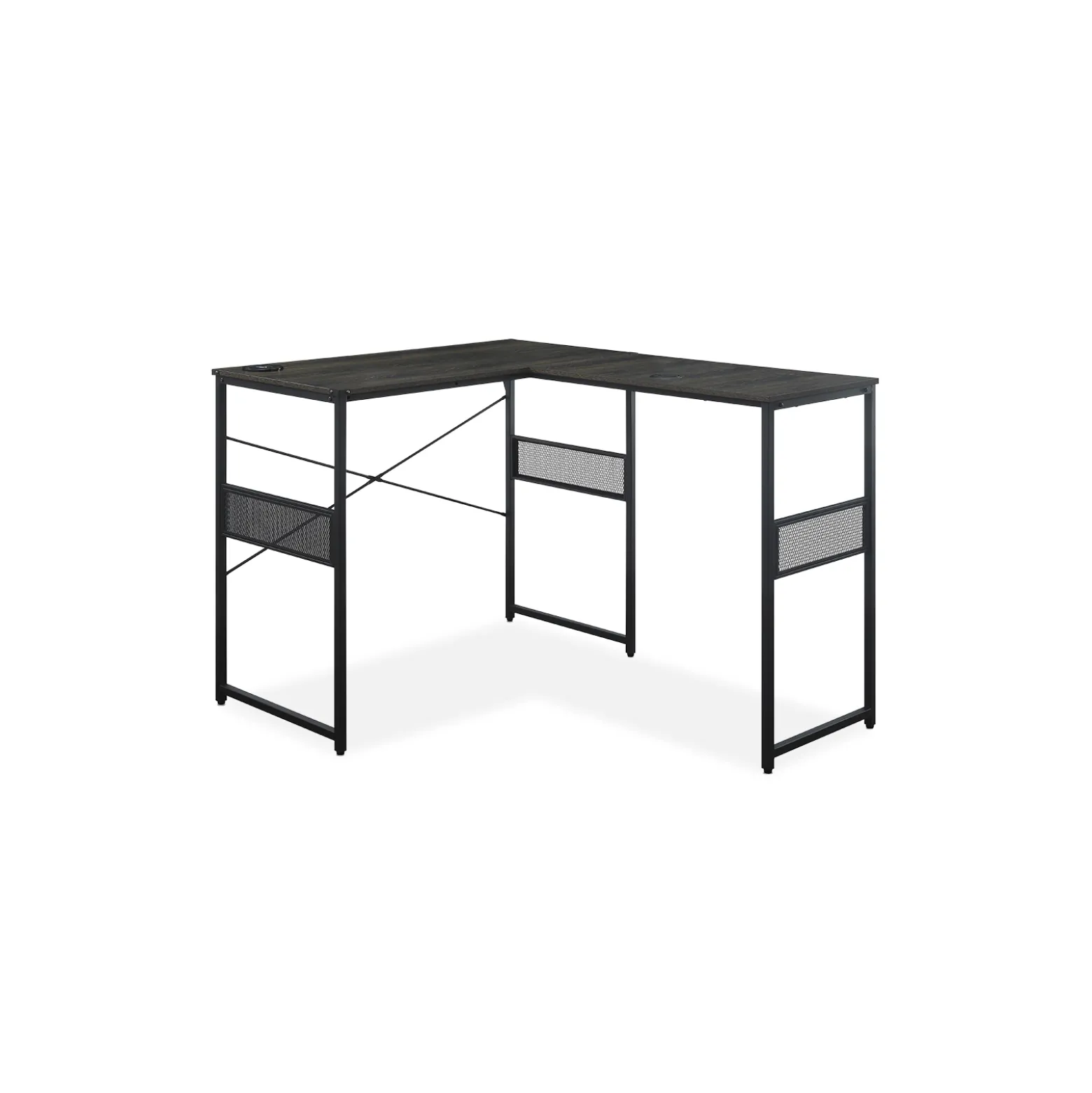 Axle 48"W Standing-Height L-Desk with Universal Return