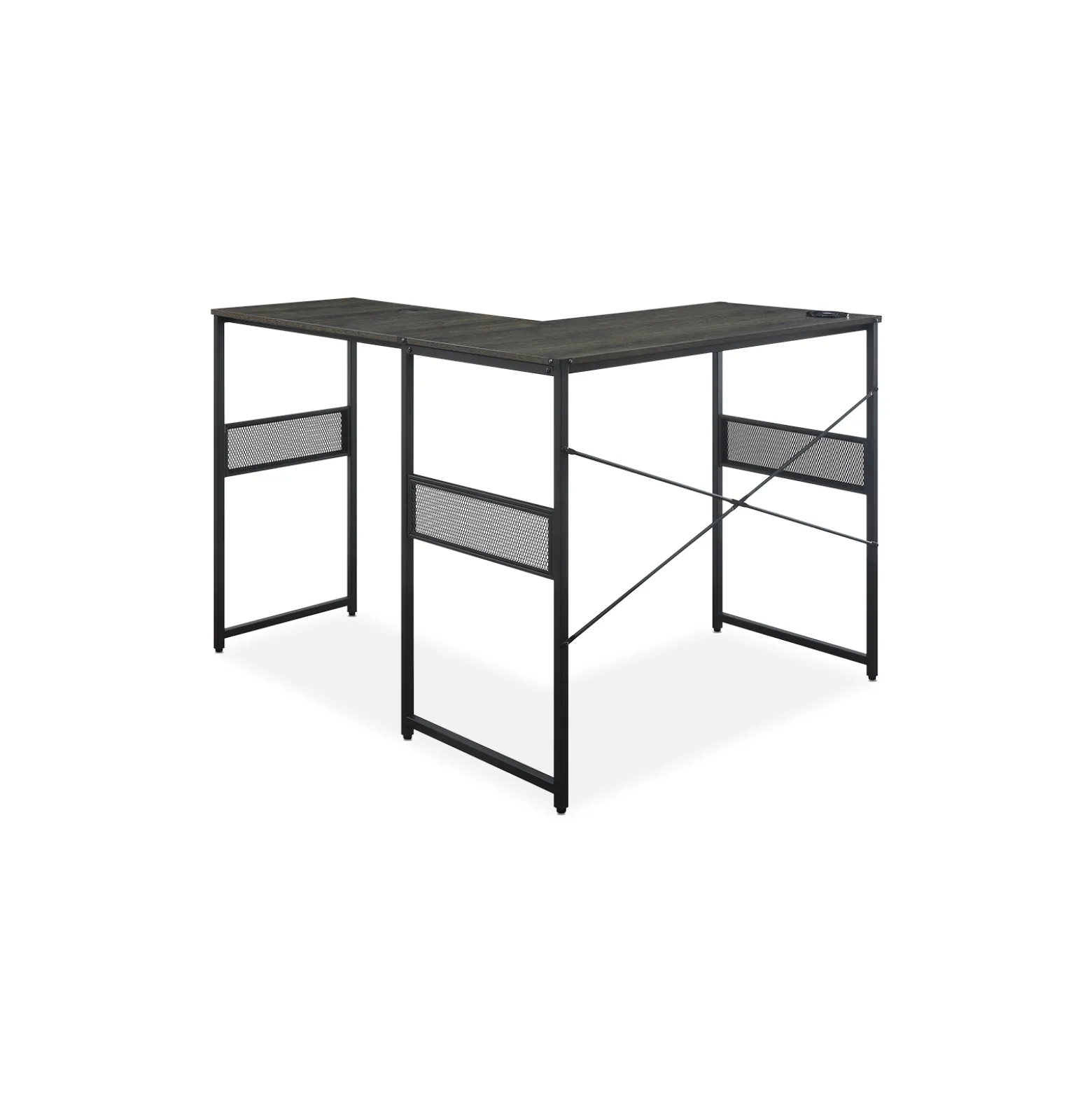 Axle 48"W Standing-Height L-Desk with Universal Return