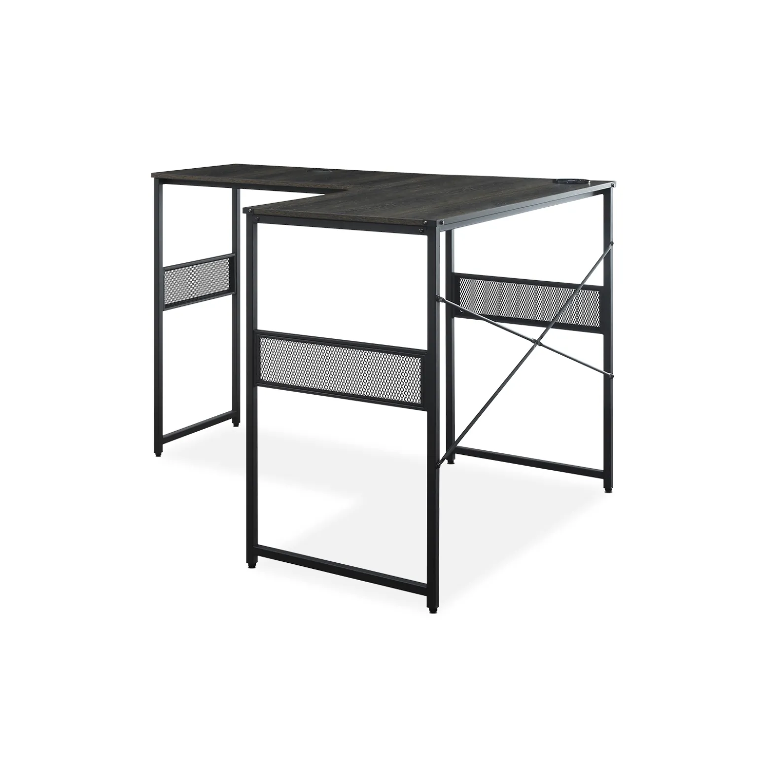 Axle 48"W Standing-Height L-Desk with Universal Return