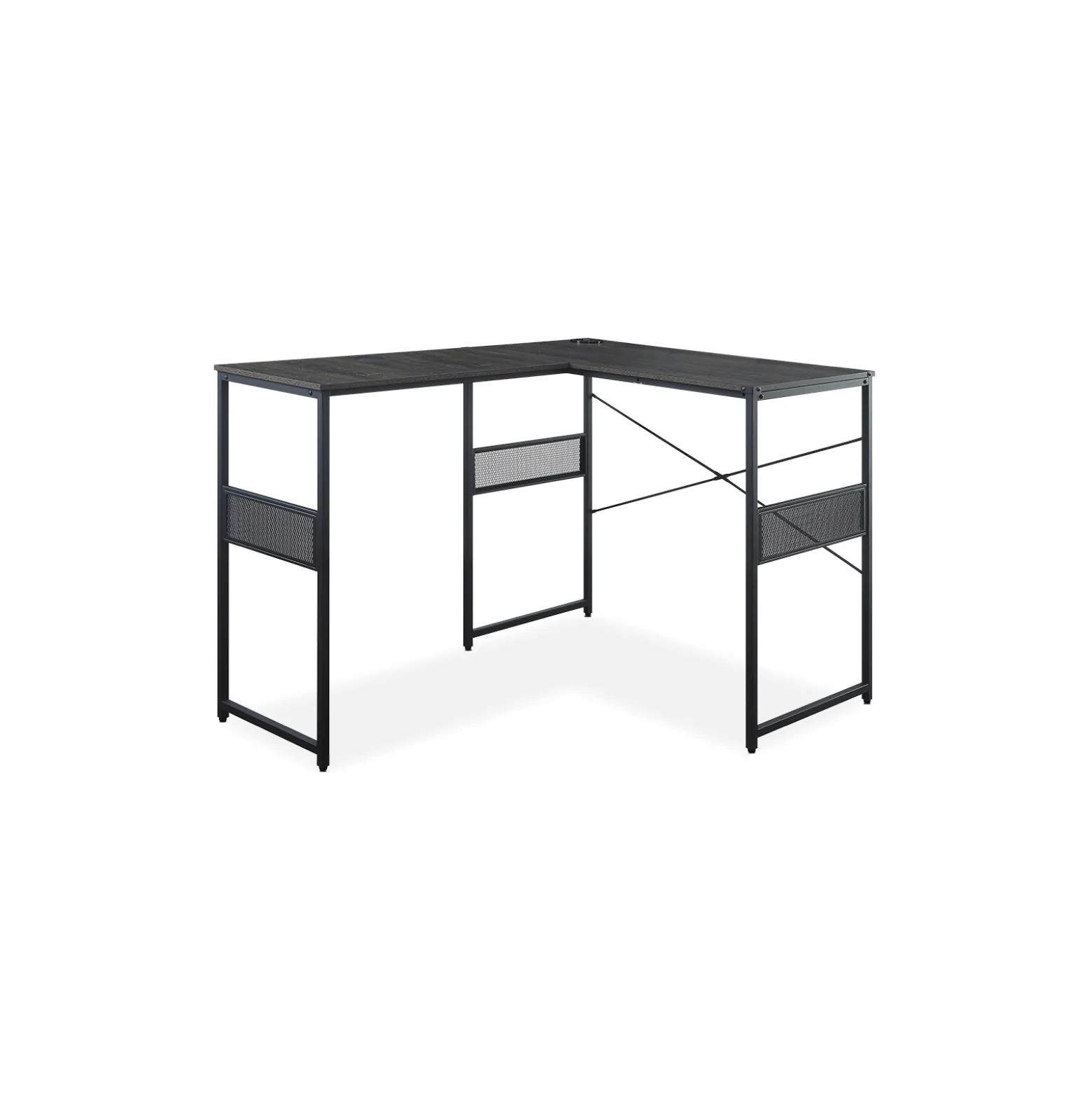 Axle 48"W Standing-Height L-Desk with Universal Return