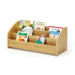 Bamboo Book Display Rack