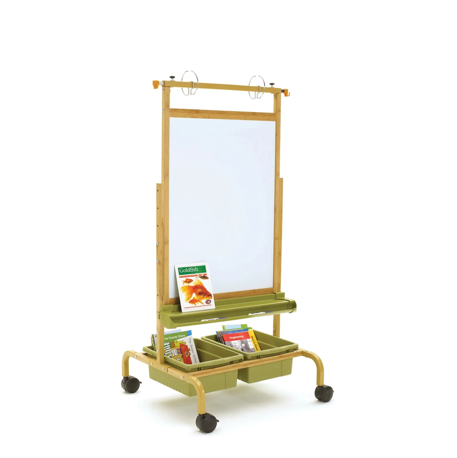 Bamboo Deluxe Chart Stand with Sage Tubs