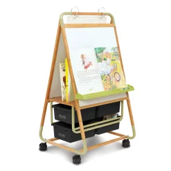 Bamboo Teaching Easel with Recycled Tubs