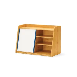 Bamboo Write and Store Shelf w/Board - 45.5"W x 23"D