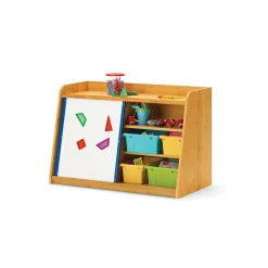 Bamboo Write and Store Shelf w/Board - 45.5"W x 23"D