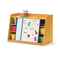 Bamboo Write Store Shelf w/ 2 Boards and Tubs - 45.5"W x 23"D