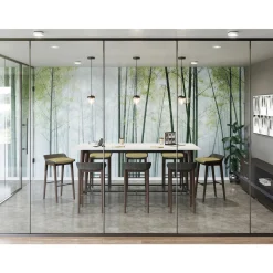 Bar-Height Laminate Collaborative Table - 42"W x 90"D