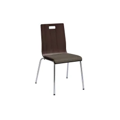 Barista Armless Cafe Chair with Padded Seat