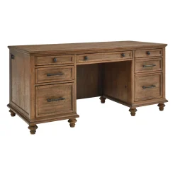 Barrington Executive Double Pedestal Desk - 66"W x 30"D