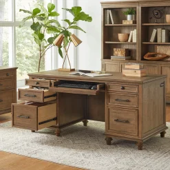 Barrington Executive Double Pedestal Desk - 66