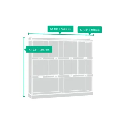 Barrister Lane Bookcase with 10 Cubbyholes- 47.5"H