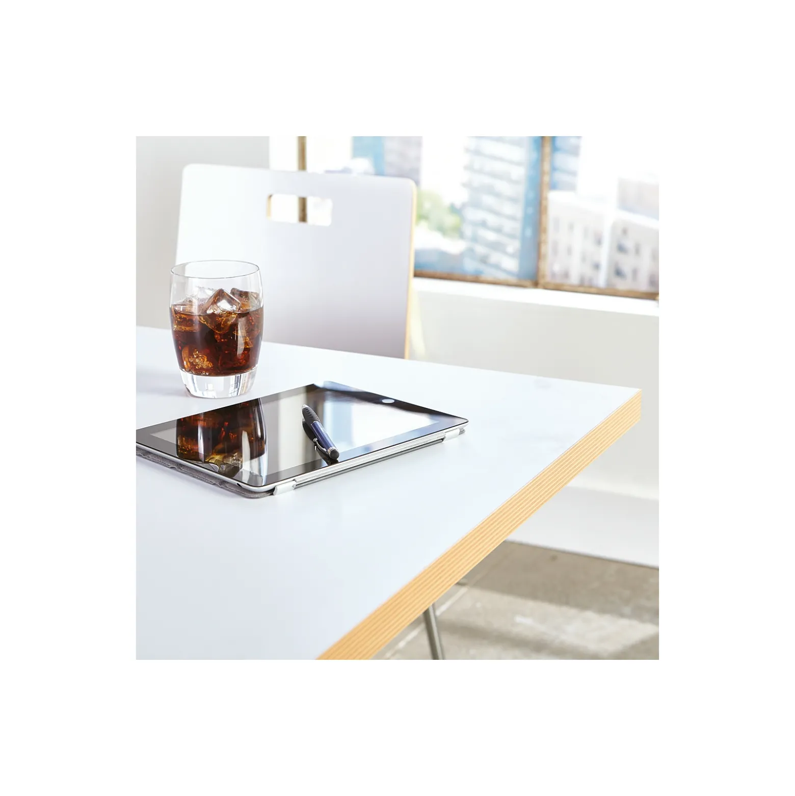 Bayside 8' Standing-height Table With Standard Laminate - 96"Wx42"D