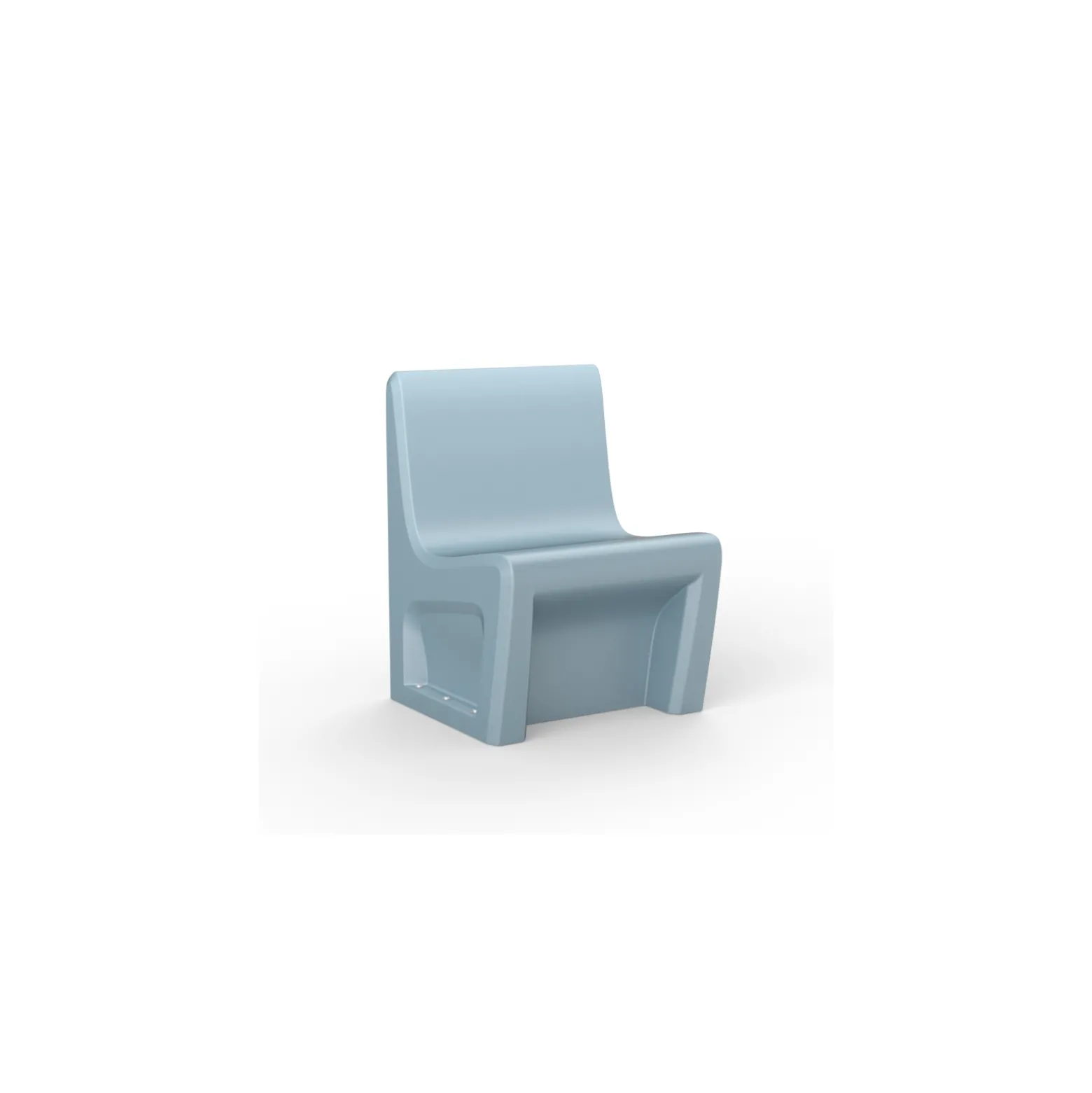 Behavioral Health Armless Chair with Ballast Door