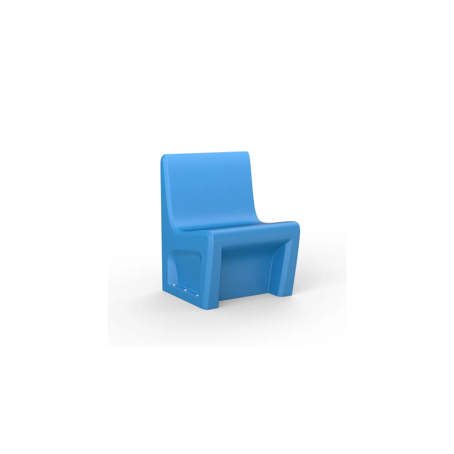 Behavioral Health Armless Chair with Ballast Door