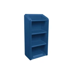 Behavioral Health 4-Shelf Wall-Mounted Bookcase