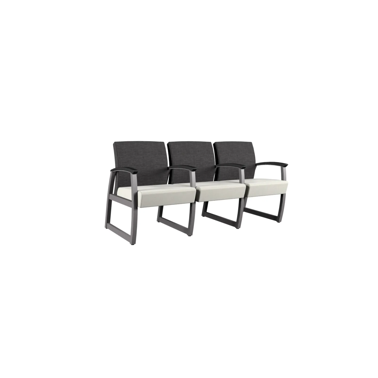 Behavioral Health Vinyl Three Seat Guest Chair