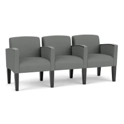 Belmont Solid Fabric Three Seater with Center Arms