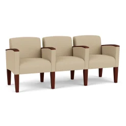 Belmont Solid Fabric Three Seater with Center Arms
