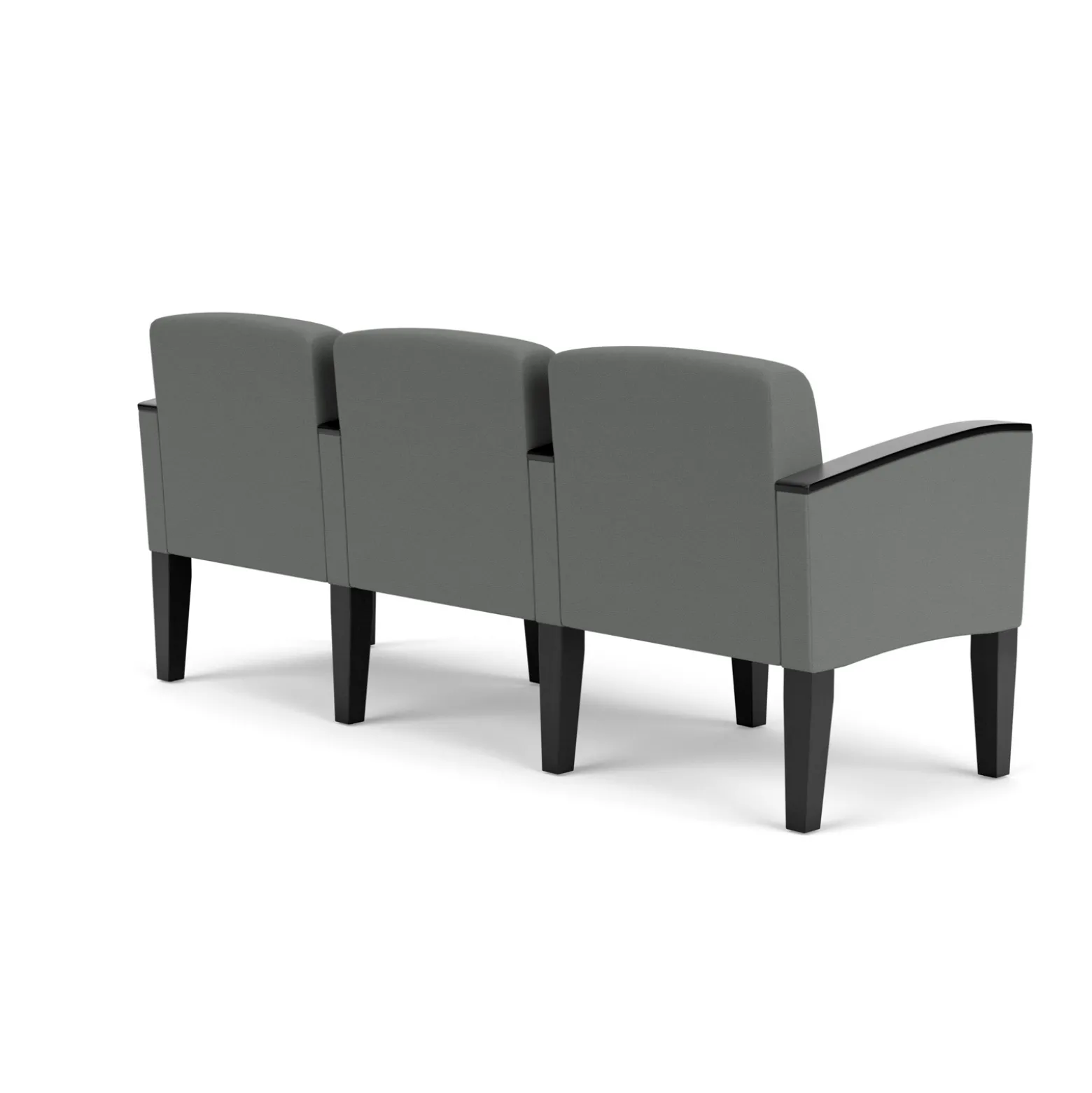 Belmont Solid Fabric Three Seater with Center Arms