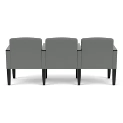 Belmont Solid Fabric Three Seater with Center Arms