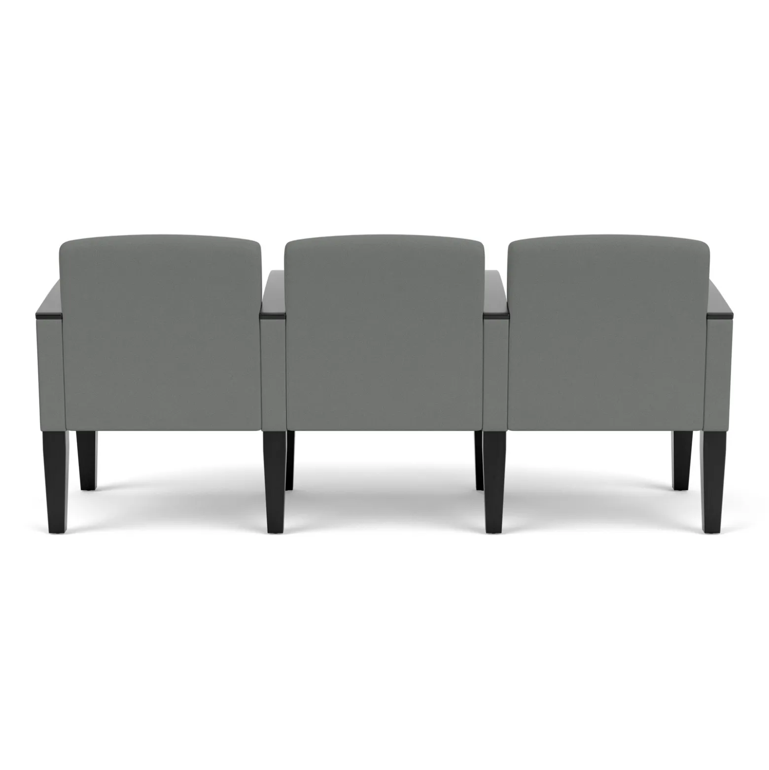 Belmont Solid Fabric Three Seater with Center Arms
