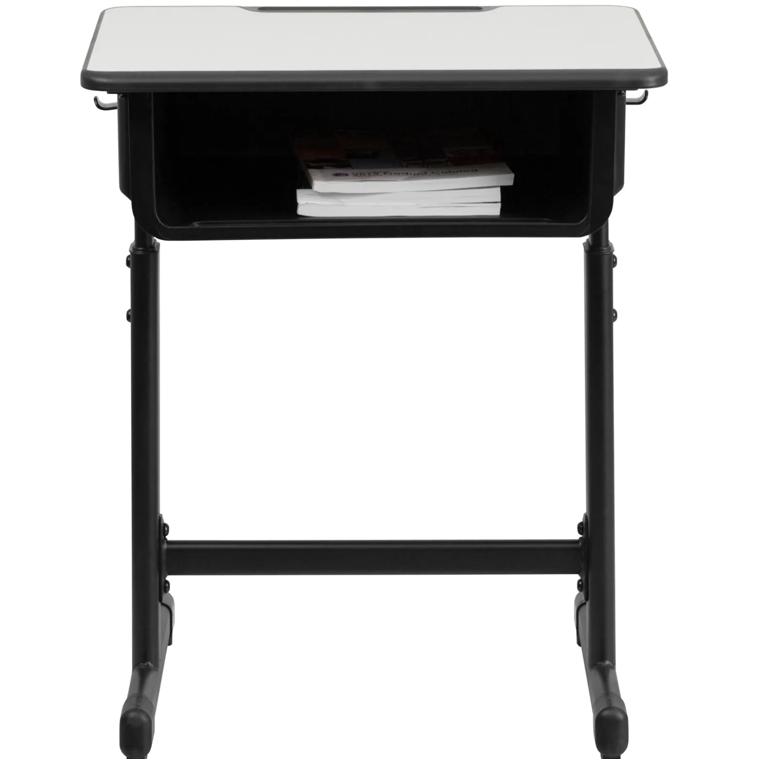 Billie Height Adjustable Student Desk with Open Book Box