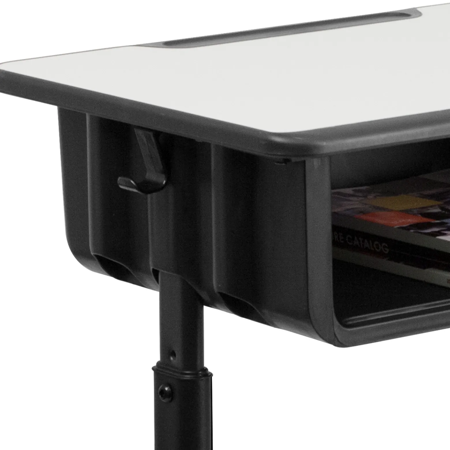 Billie Height Adjustable Student Desk with Open Book Box