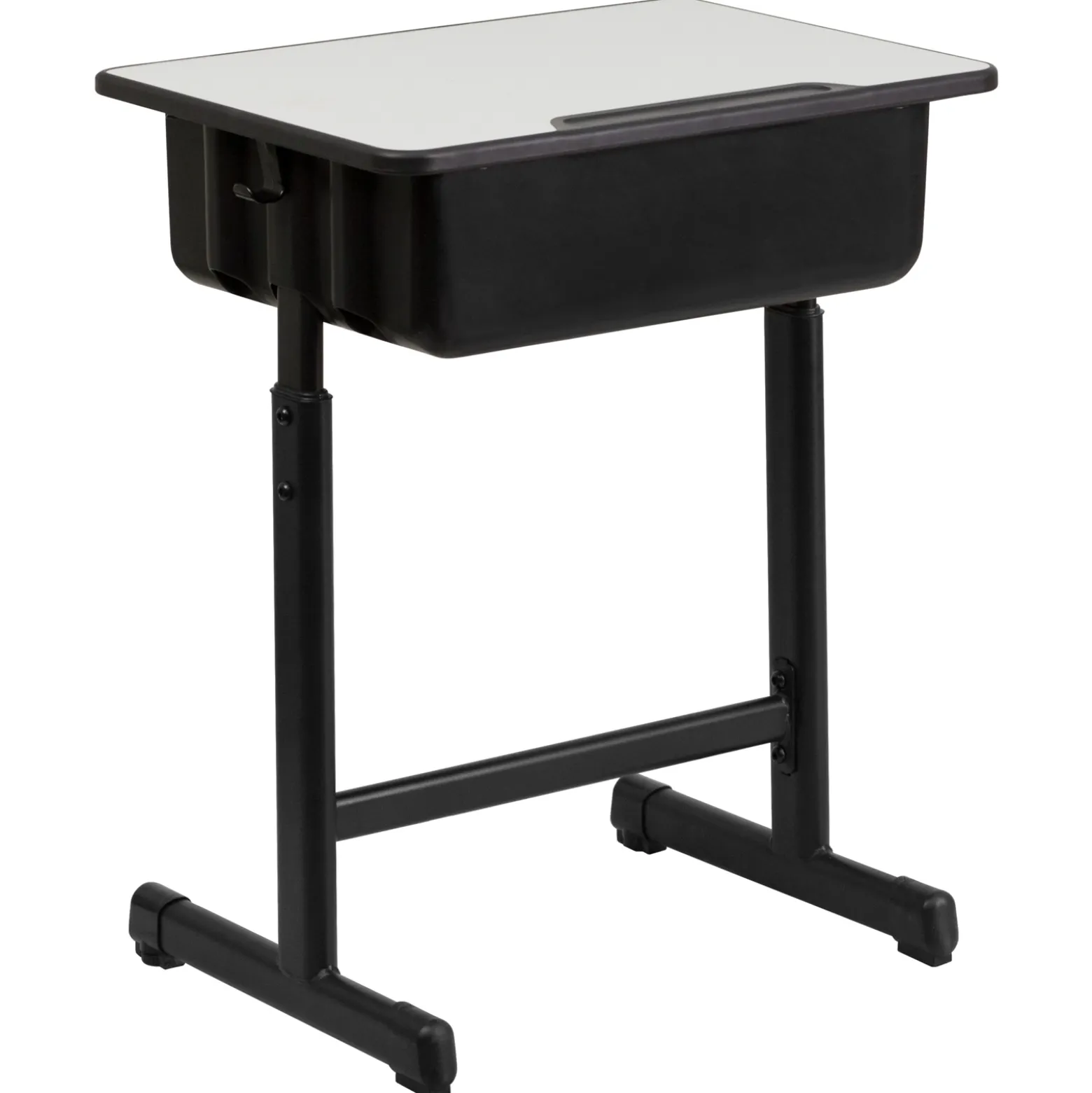 Billie Height Adjustable Student Desk with Open Book Box