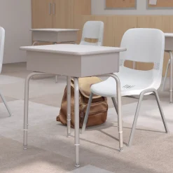 Billie Student Desk with Open Book Box