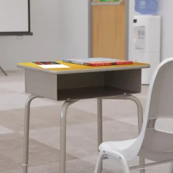 Billie Student Desk with Open Book Box