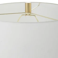 Black Embellished Gold Floor Lamp