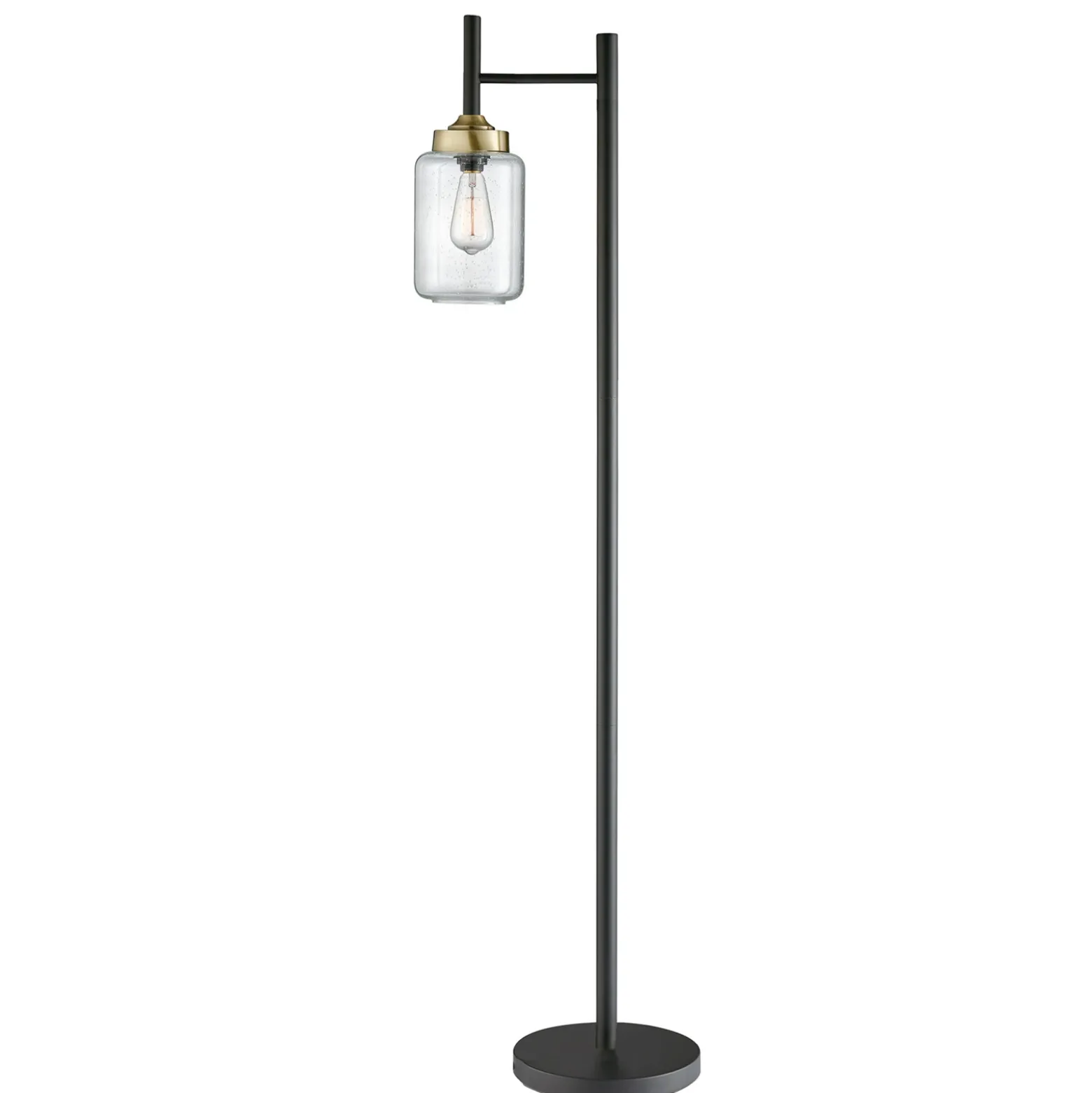 Black Metal Uplight Floor & Table Lamp - Set of 3
