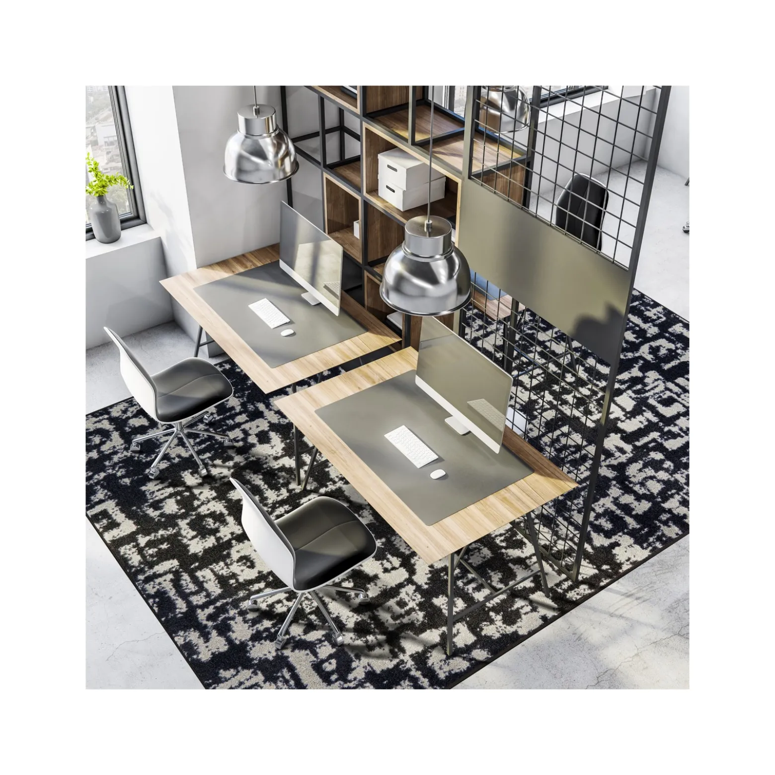 Block Print 7'8" x 10'9" Area Rug