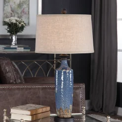 Blue Ceramic Table Lamp