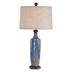 Blue Ceramic Table Lamp