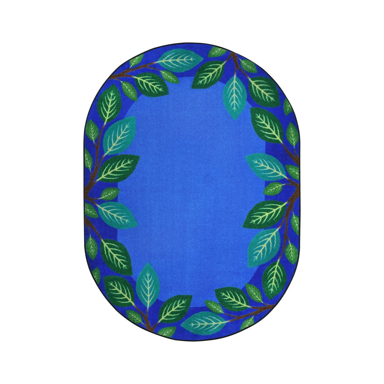 Breezy Branches 7'8" x 10'9" Oval Area Rug