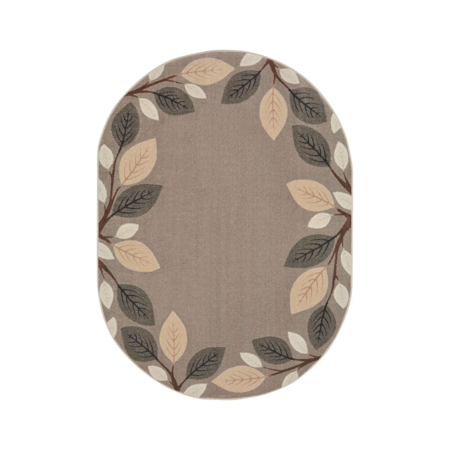 Breezy Branches 7'8" x 10'9" Oval Area Rug